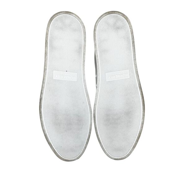 Burberry Men's White Leather Logo Low Top Designer Sneakers Shoes Size 41.5 - Picture 8 of 10